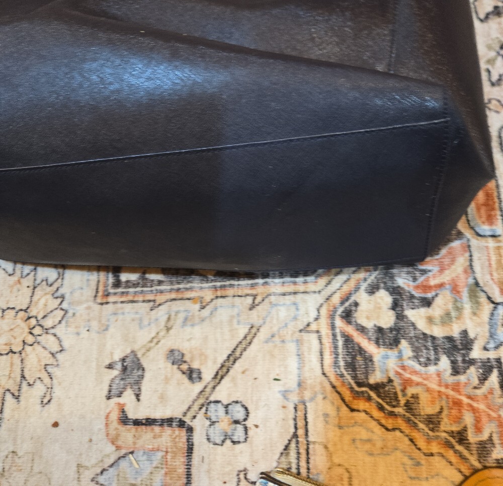 Tory Burch Black Leather Tote Bag And Wallet - Picture 8 of 12